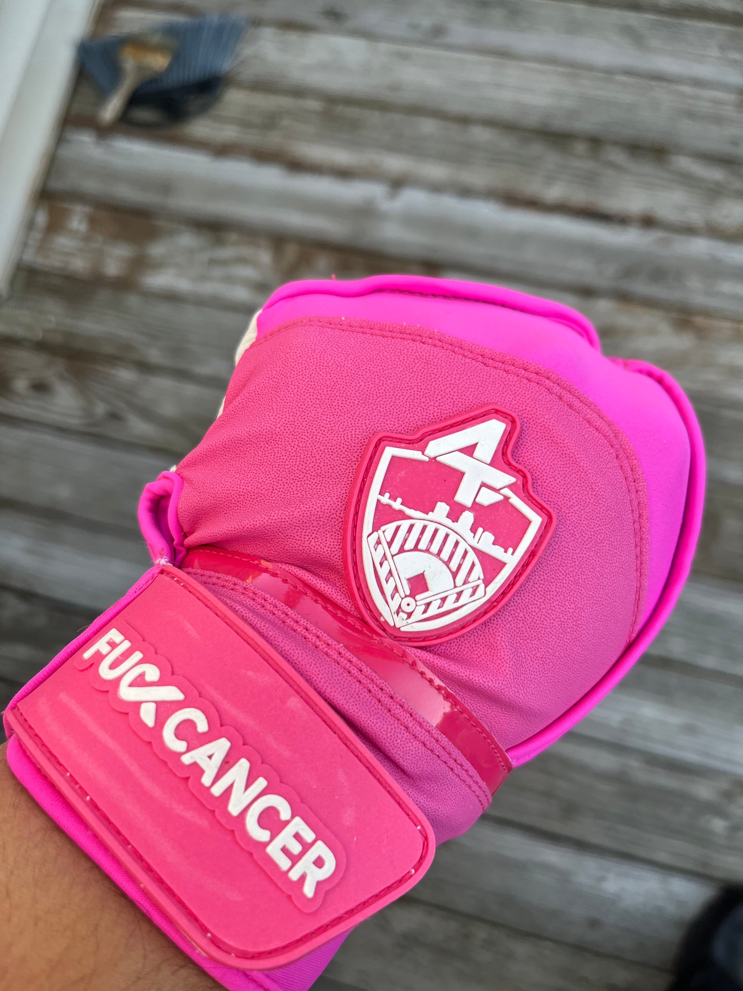 Breast Cancer Batting Gloves
